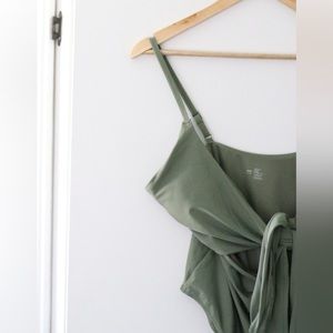 Aerie Wrap Full Coverage One Piece Swimsuit